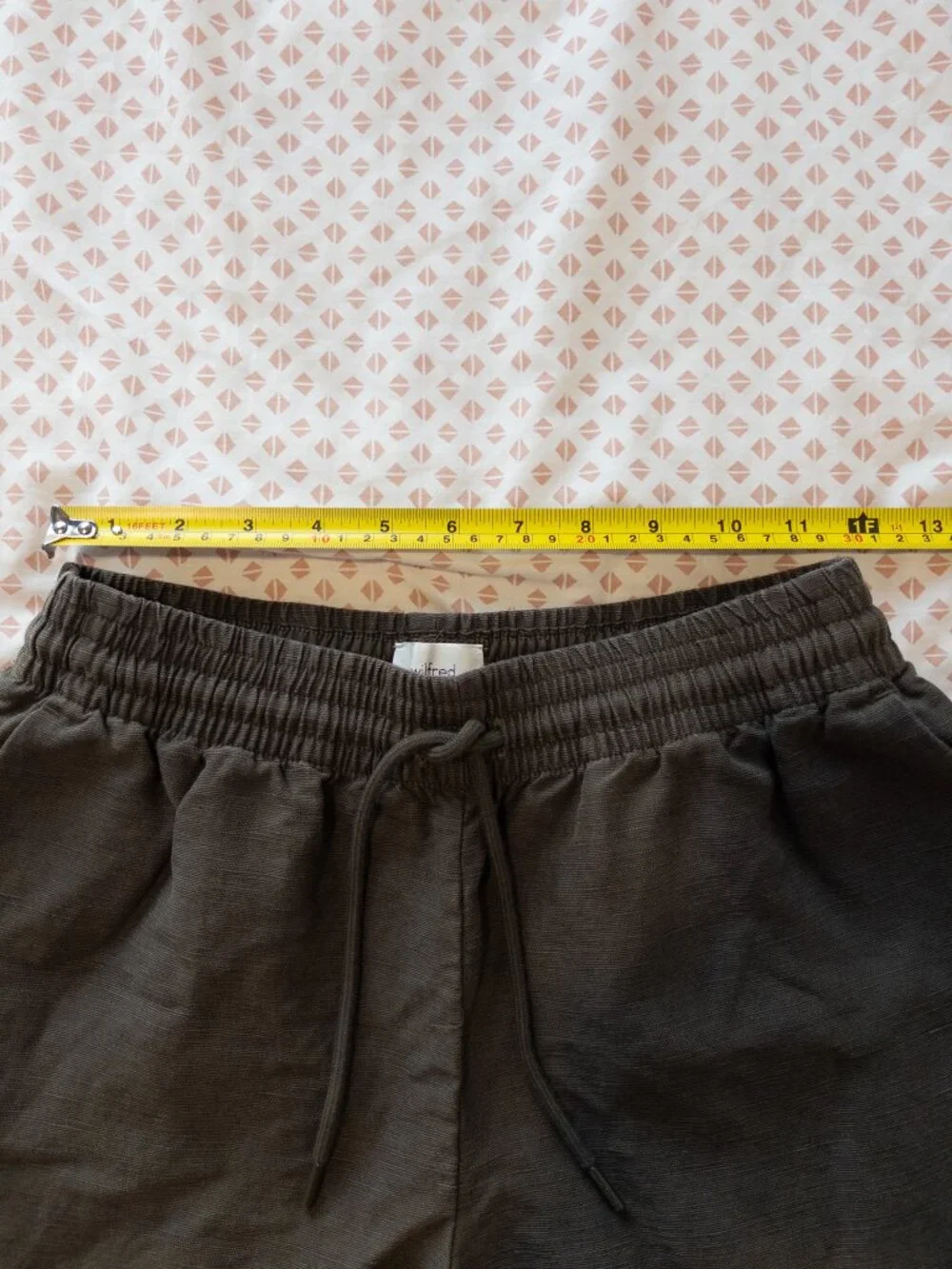 Aritzia Wilfred CruiseLinen Thesis Pants Green Linen